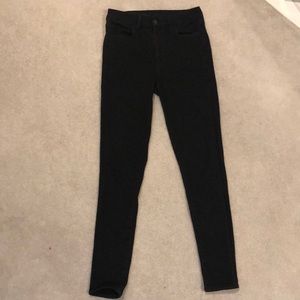 Super high rise black American Eagle jeans